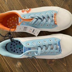 Women’s  Bluey White and Blue Sneakers
